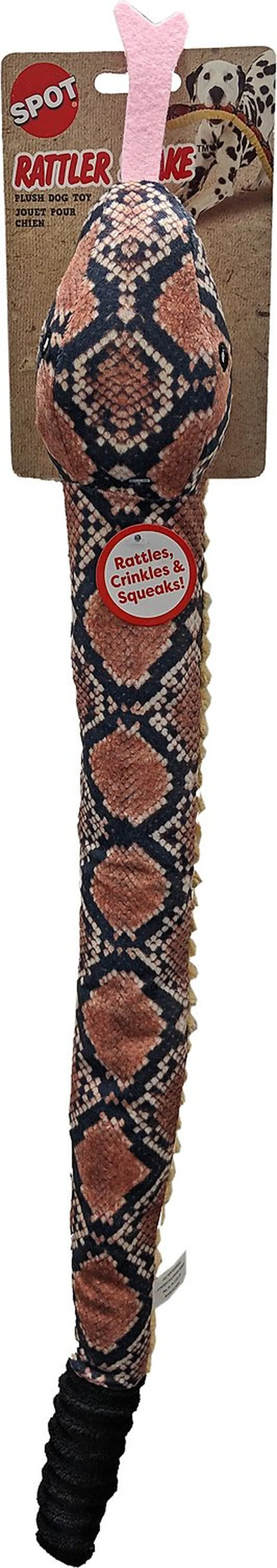 Spot Rattle Snake Plush Dog Toy 24