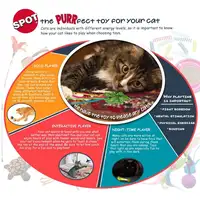 Photo of Spot Wool Pom Poms with Catnip Cat Toy
