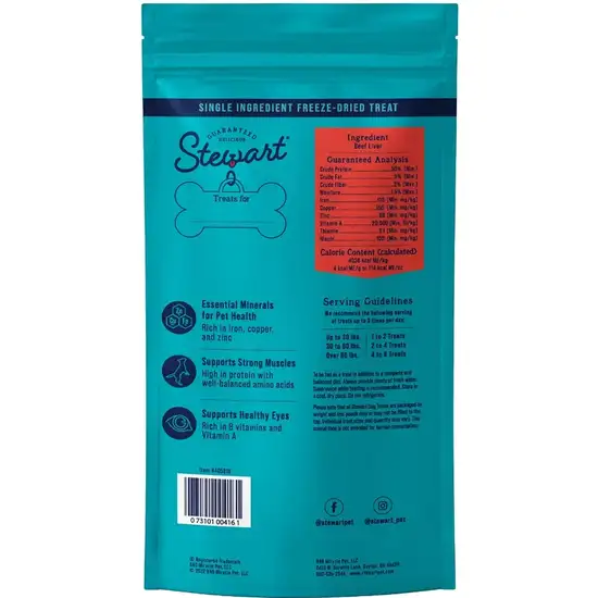 Stewart Beef Liver Freeze Dried Dog Training Treats Photo 2