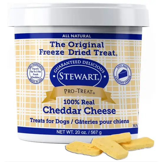 Stewart Freeze Dried Cheddar Cheese Dog Treats Photo 1