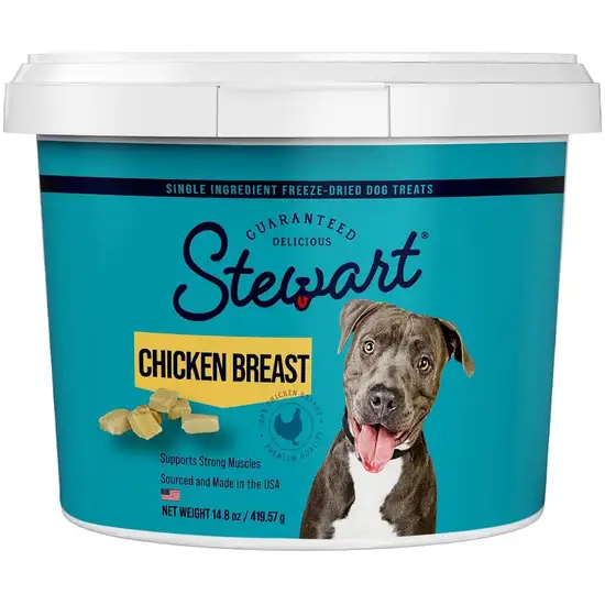 Stewart Freeze Dried Chicken Breast Treat Resealable Pouch Photo 1