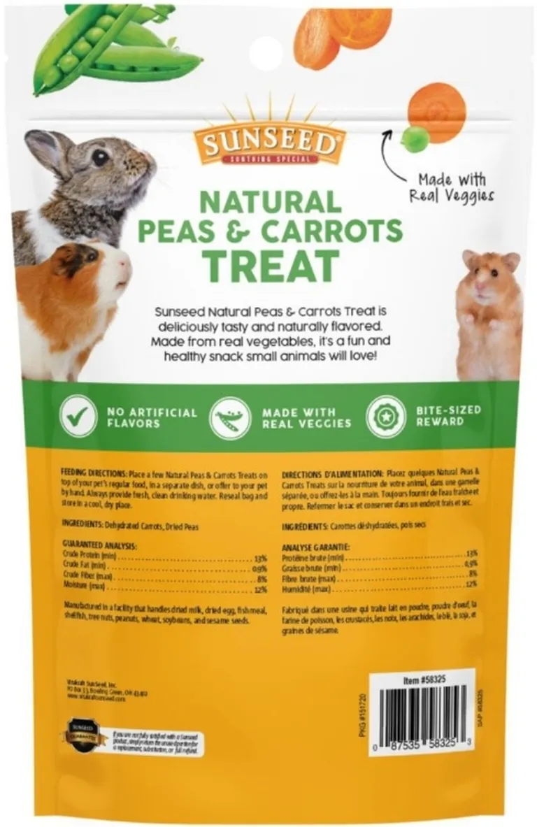 Sunseed Peas and Carrots Small Animal Treat Photo 2