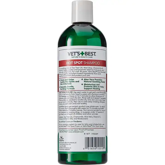 Vets Best Hot Spot Itch Relief Shampoo for Dogs Photo 2