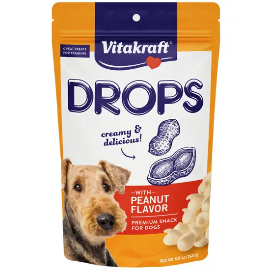 VitaKraft Drops with Peanut Dog Treats Photo 1