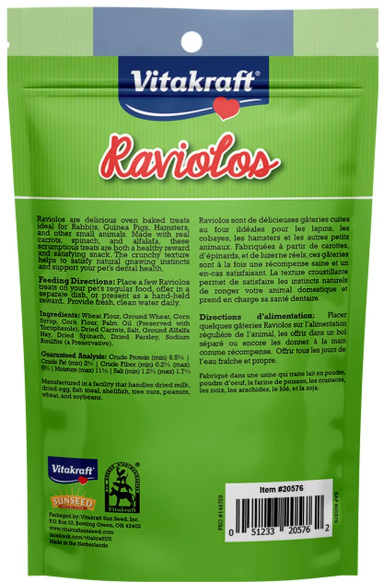 VitaKraft Raviolos Crunchy Treat for Small Animals Photo 1