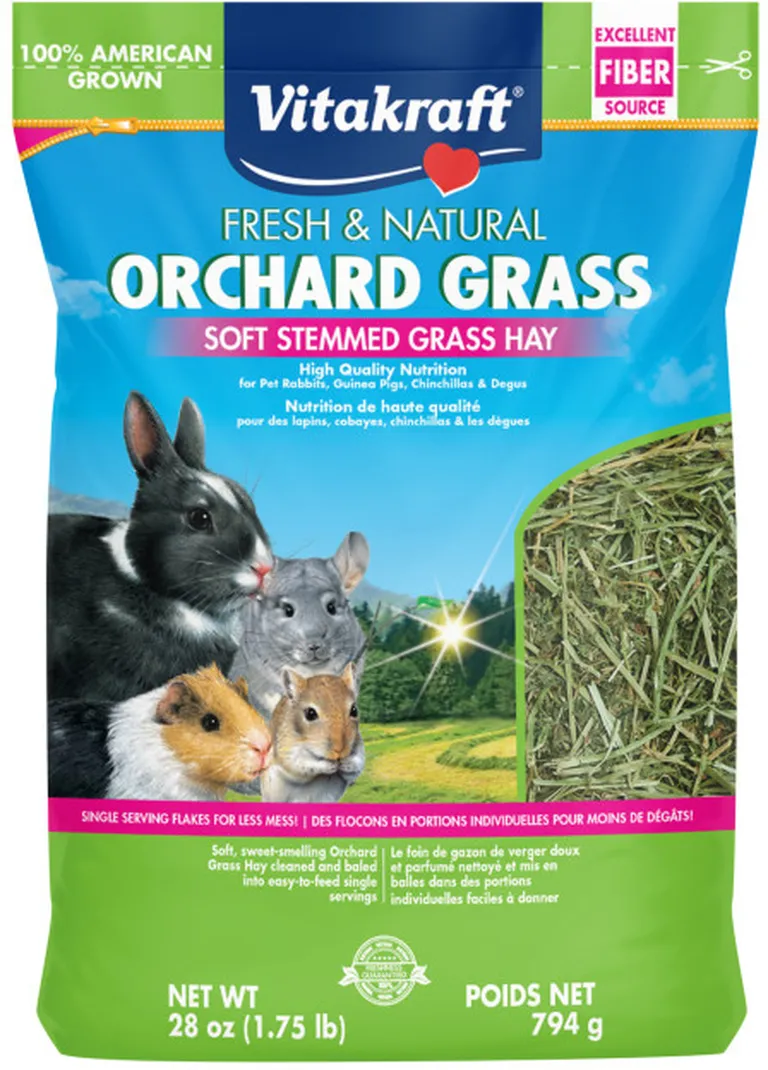 Vitakraft Fresh & Natural Orchard Grass - Soft Stemmed Grass Hay Photo 1