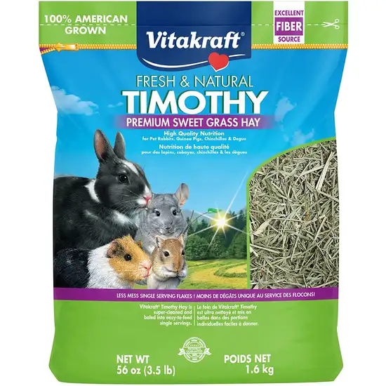 Vitakraft Fresh & Natural Timothy Premium Sweet Grass Hay Photo 2