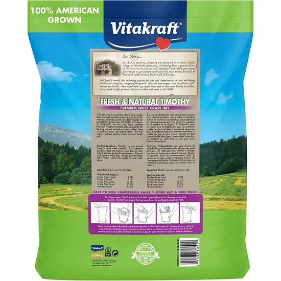 Vitakraft Fresh & Natural Timothy Premium Sweet Grass Hay Photo 3