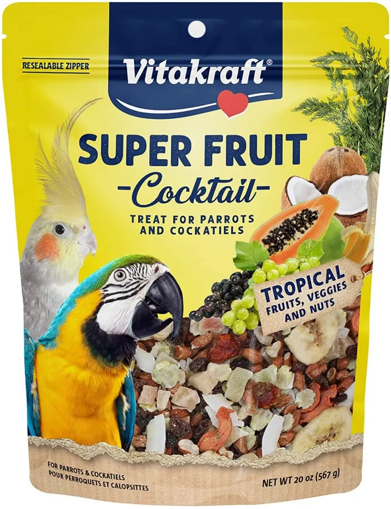 Vitakraft Super Fruit Cocktail Treat for All Parrots & Cockatiels Photo 1