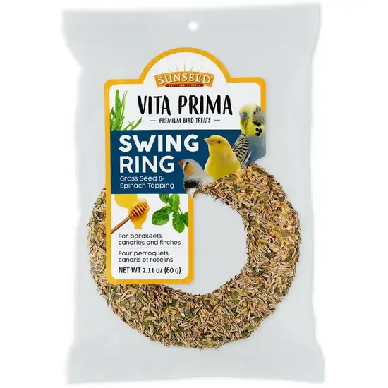 Vitakraft Vita Prima Sun Seed Swing Ring - Parakeet, Canary & Finch Photo 1