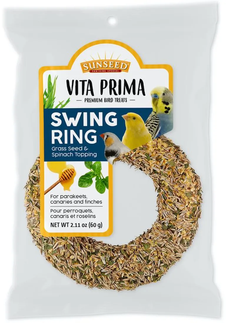 Vitakraft Vita Prima Sun Seed Swing Ring - Parakeet, Canary & Finch Photo 1