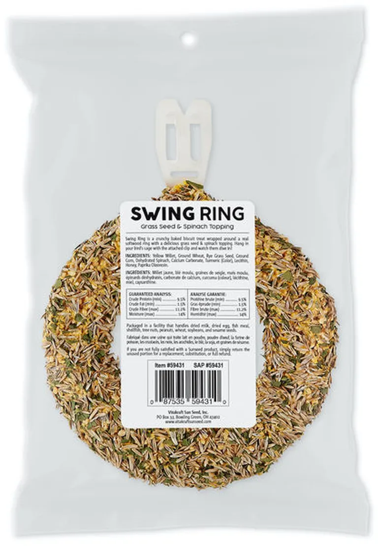 Vitakraft Vita Prima Sun Seed Swing Ring - Parakeet, Canary & Finch Photo 2