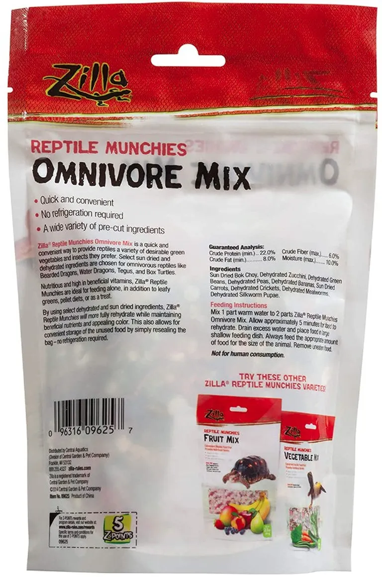 Zilla Reptile Munchies - Omnivore Mix Photo 1