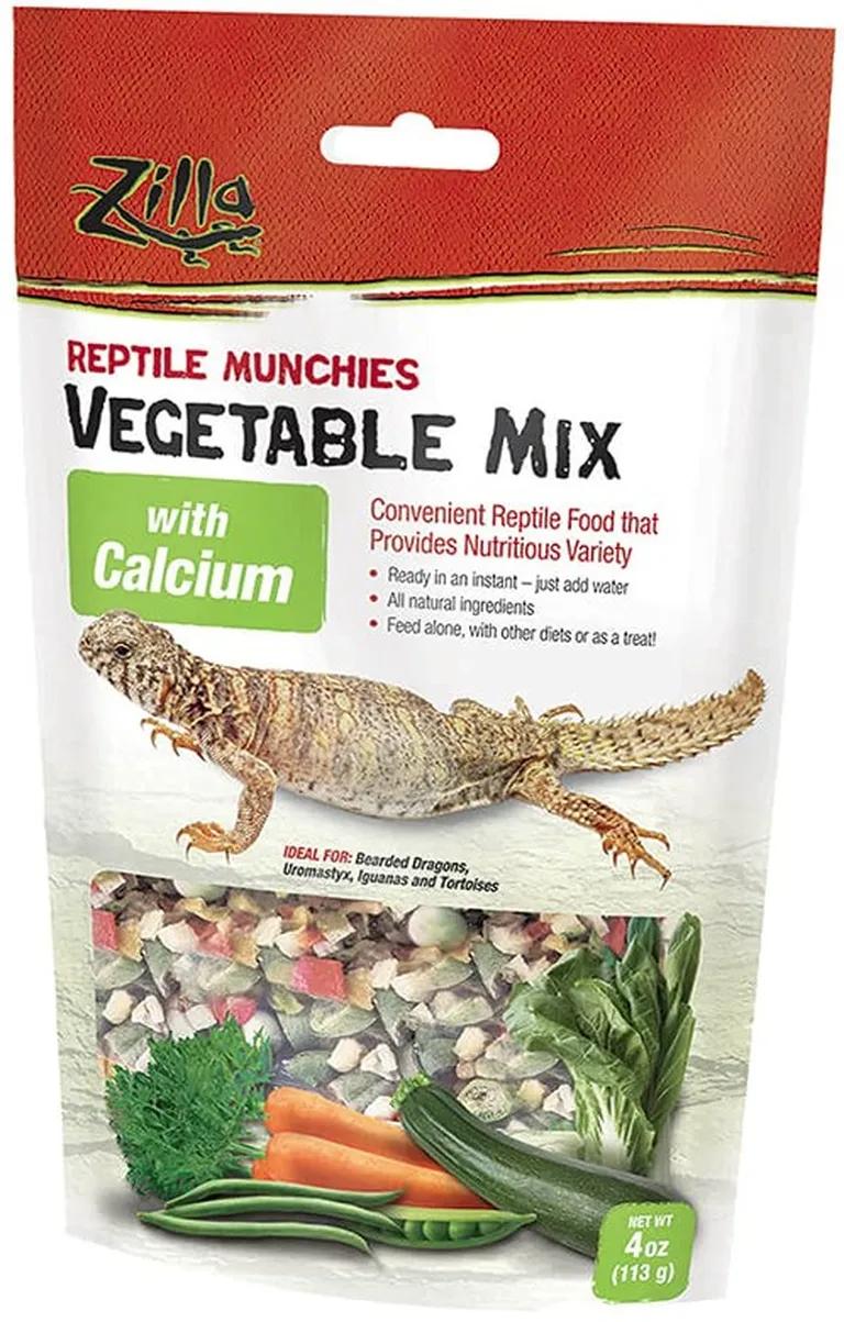 Zilla Reptile Munchies - Vegetable Mix with Calcium Photo 1