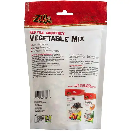 Zilla Reptile Munchies - Vegetable Mix Photo 2