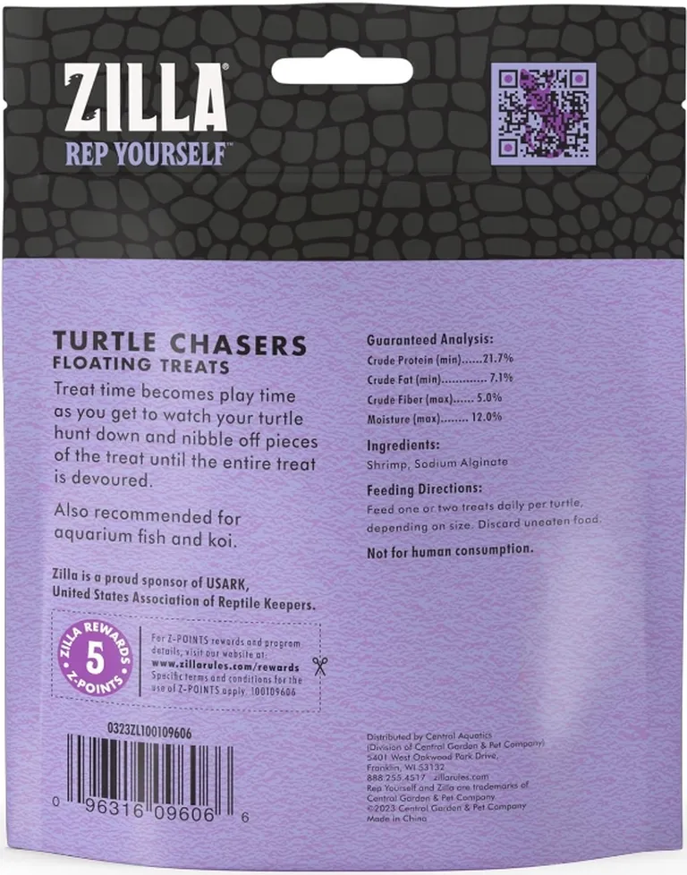 Zilla Turtle Chasers Floating Treats - Shrimp Photo 2