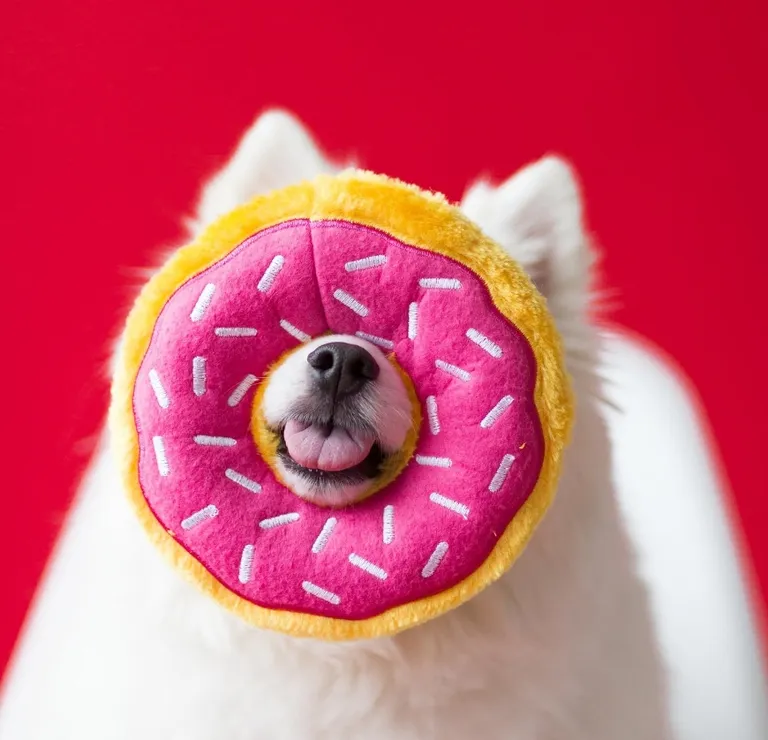 ZippyPaws Dog Donutz Toy Strawberry Sprinkle Photo 4