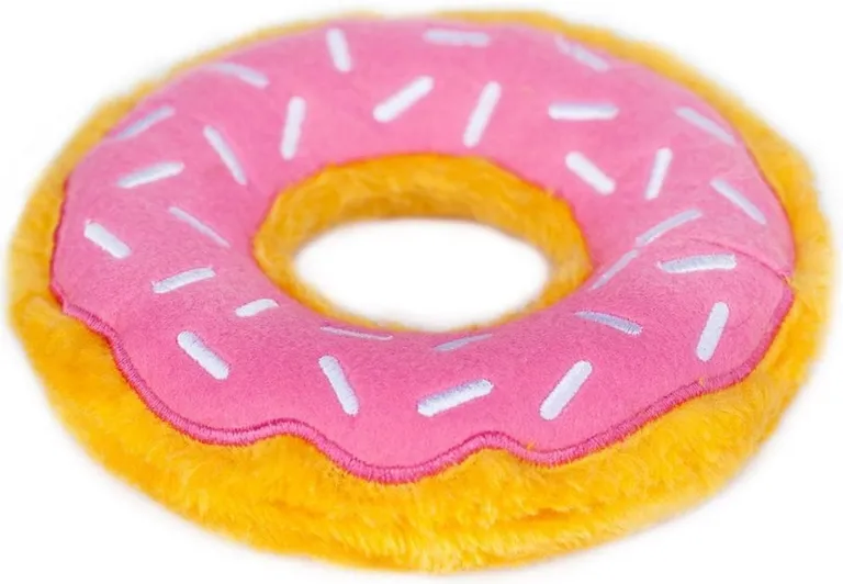 ZippyPaws Dog Donutz Toy Strawberry Sprinkle Photo 2