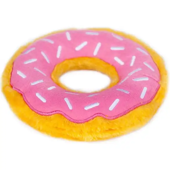 ZippyPaws Dog Donutz Toy Strawberry Sprinkle Photo 2