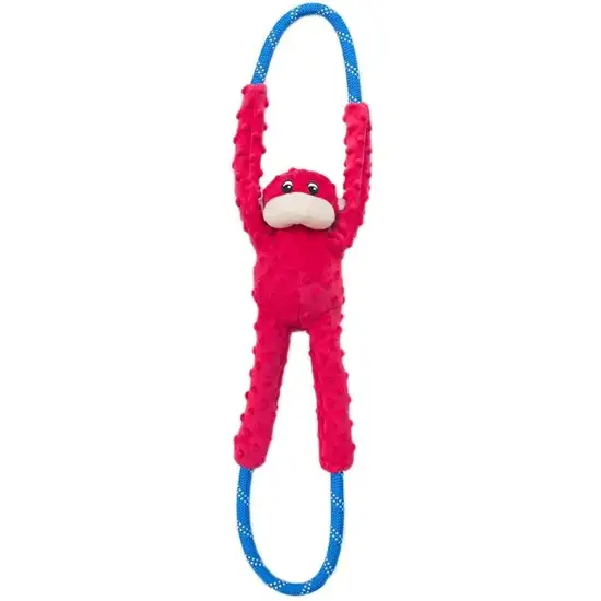 ZippyPaws Monkey RopeTugz Red Photo 1