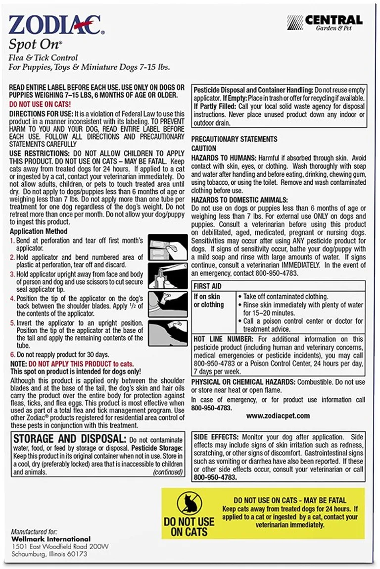 Zodiac Flea and Tick Control Drops Photo 2