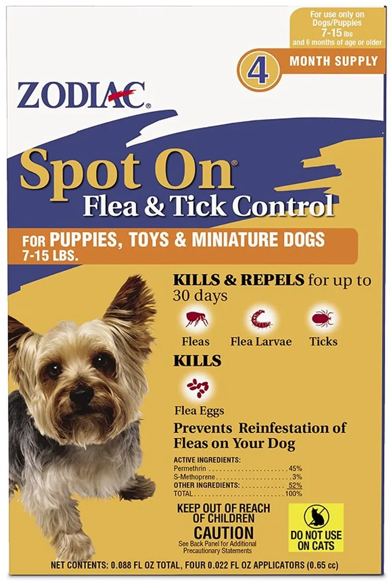 Zodiac Flea and Tick Control Drops Photo 1