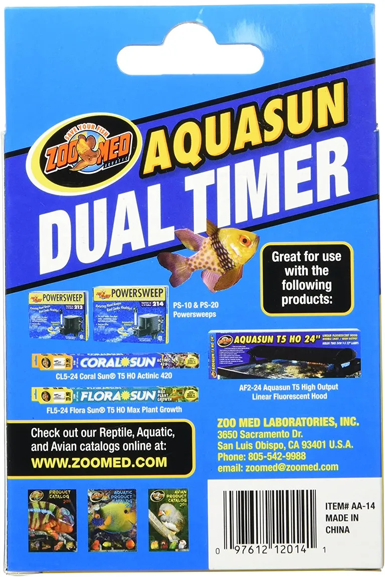 Zoo Med Aquatic AquaSun Dual Timer - Day & Night Photo 2