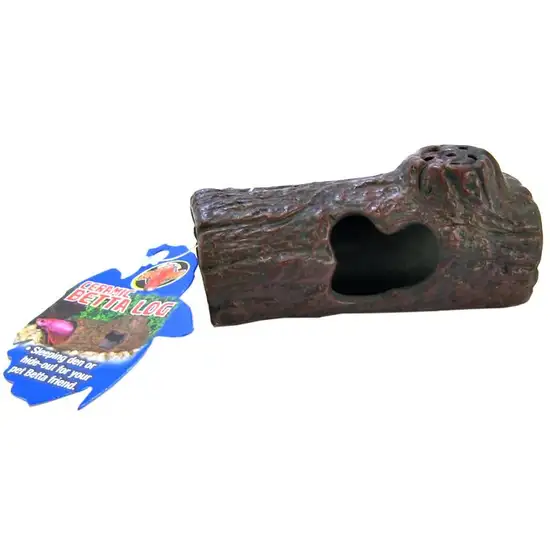 Zoo Med Aquatic Ceramic Betta Log Ornament Photo 2