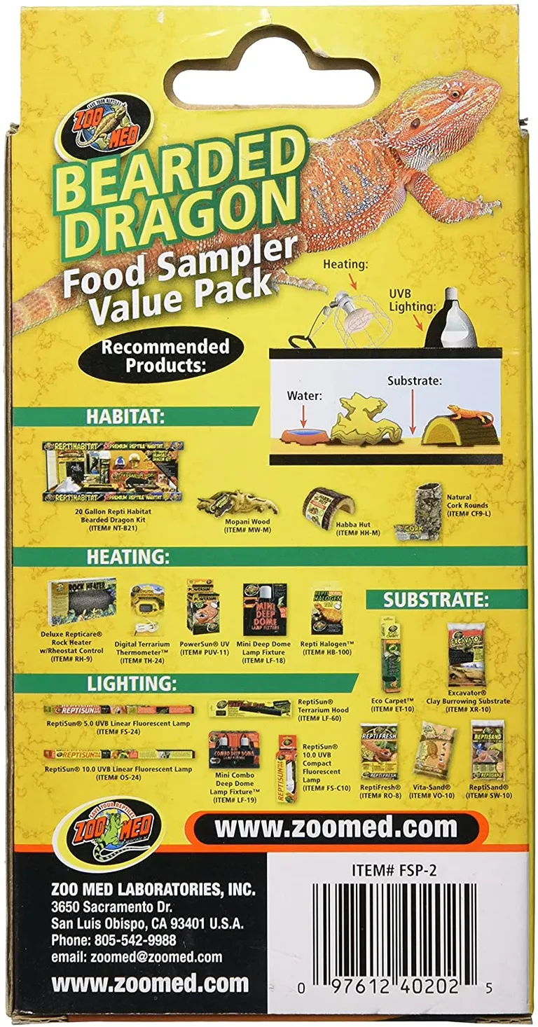 Zoo Med Bearded Dragon Foods Sampler Value Pack Photo 3