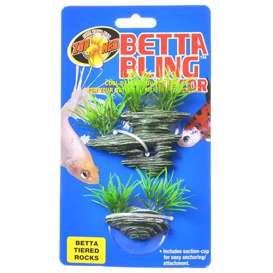 Zoo Med Betta Bling Tiered Rocks Decor Photo 1