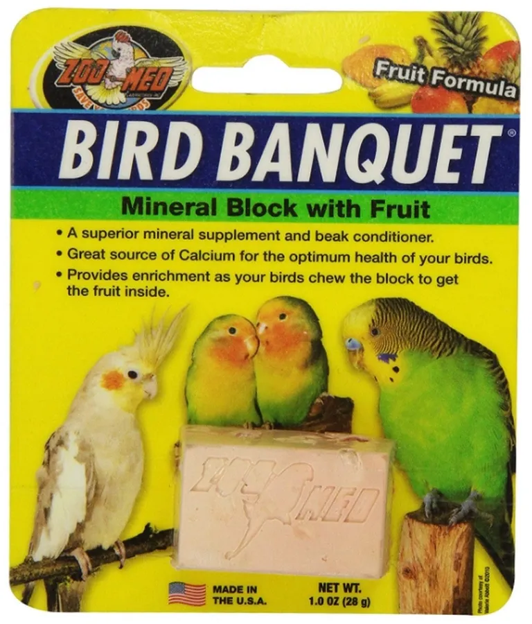 Zoo Med Bird Banquet Block Fruit Formula Small Photo 1