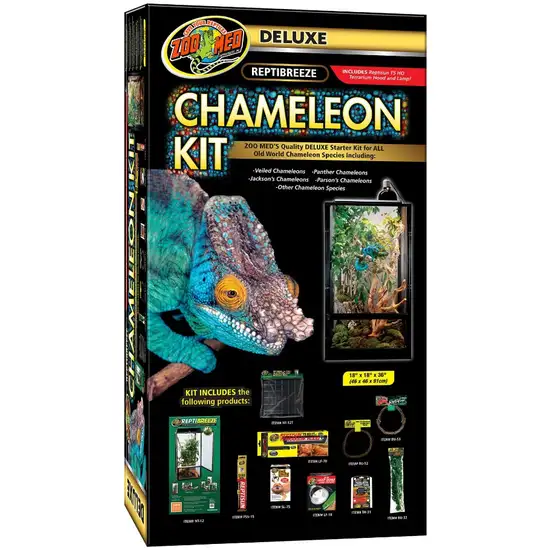 Zoo Med Deluxe ReptiBreeze Chameleon Kit Starter Kit for All Old World Chameleon Species Photo 1