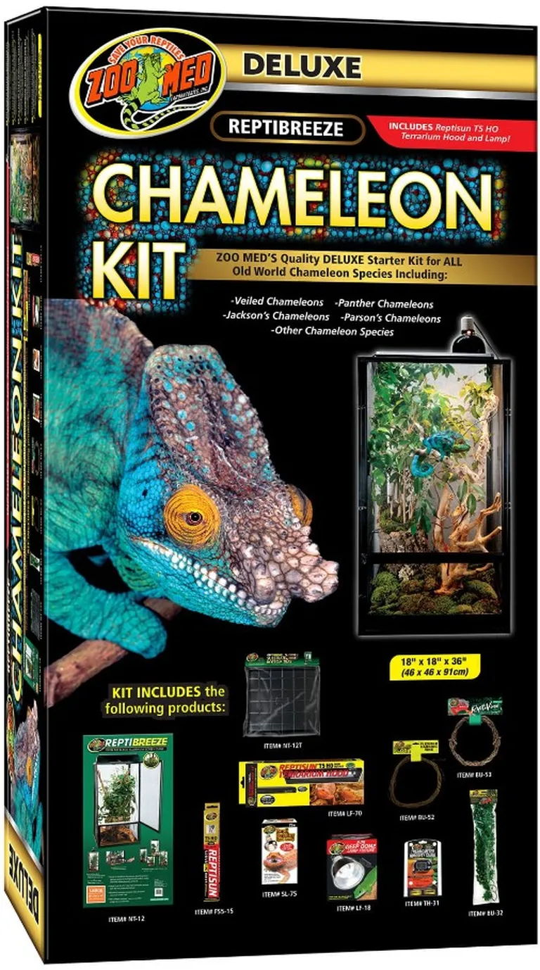 Zoo Med Deluxe ReptiBreeze Chameleon Kit Starter Kit for All Old World Chameleon Species Photo 1