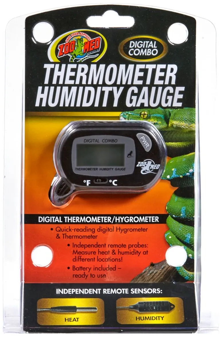 Zoo Med Digital Combo Thermometer Humidity Gauge Photo 1