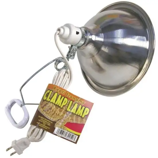 Zoo Med Economy Chrome Clamp Lamp with 8.5 Inch Dome Photo 1