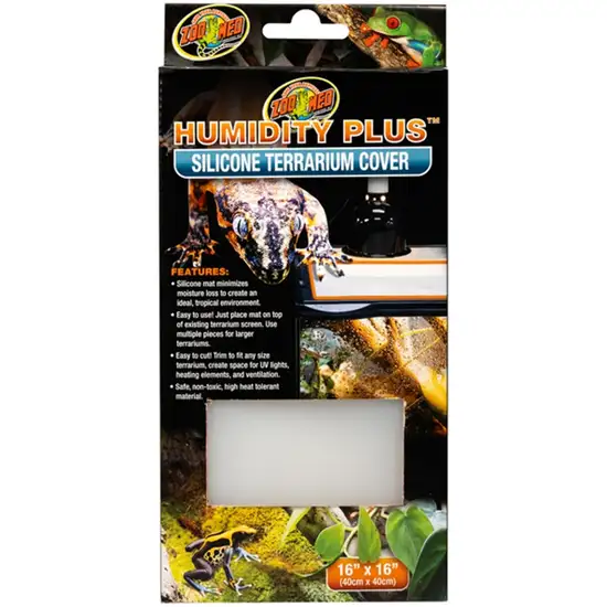 Zoo Med Humidity Plus Silicone Terrarium Cover 16 Inch x 16 Inch Photo 1