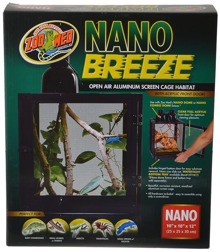 Zoo Med Nano Breeze Aluminum Screen Cage Habitat Photo 1