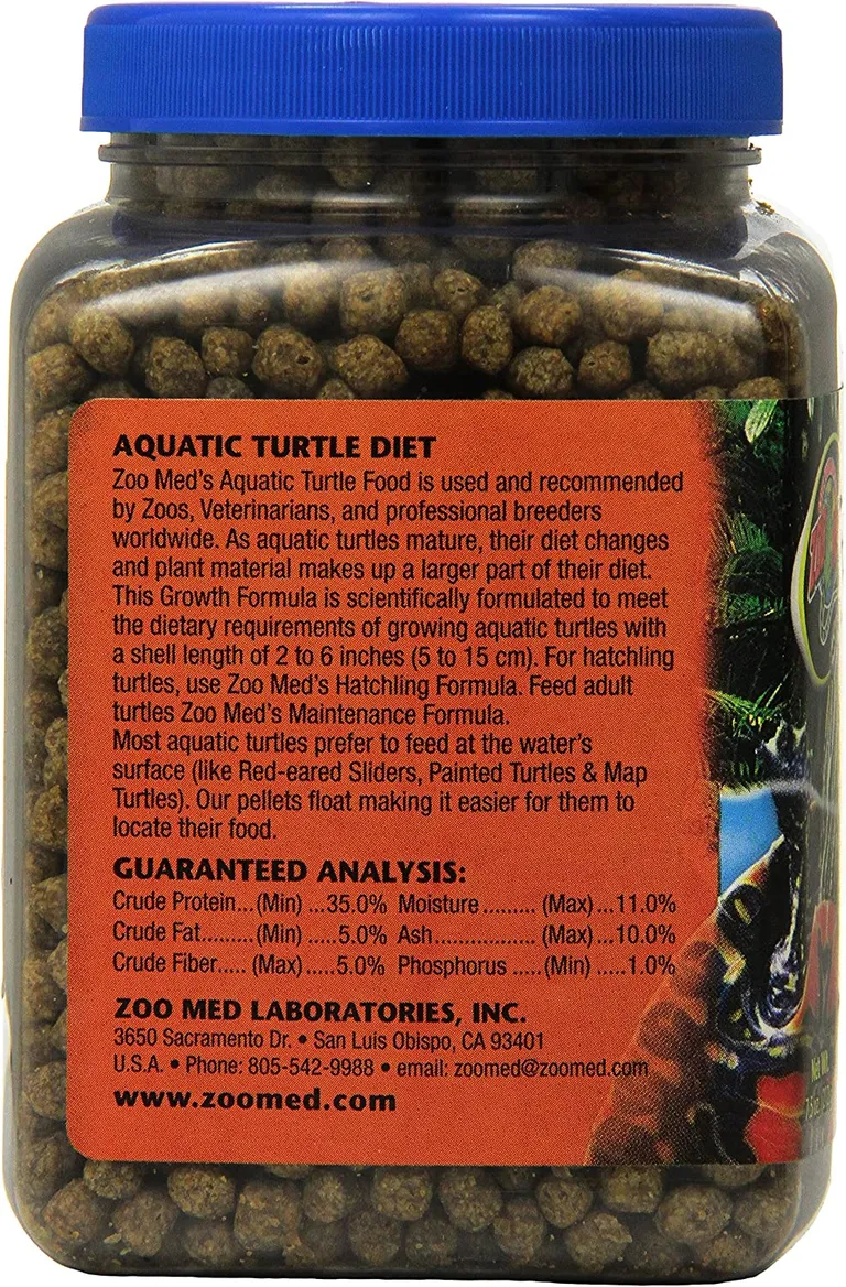 Zoo Med Natural Aquatic Turtle Food - Growth Formula Pellets Photo 3