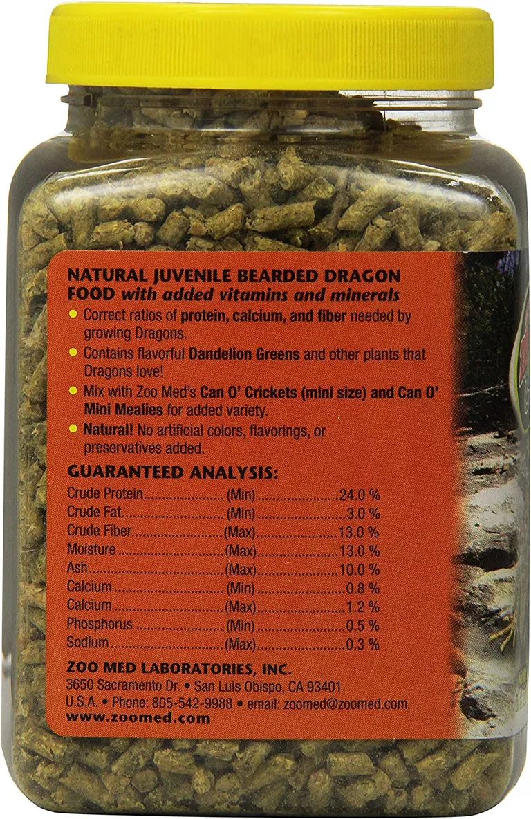 Zoo Med Natural Juvenile Bearded Dragon Food Photo 3