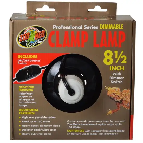 Zoo Med Professional Series Dimmable Clamp Lamp - Black Photo 1