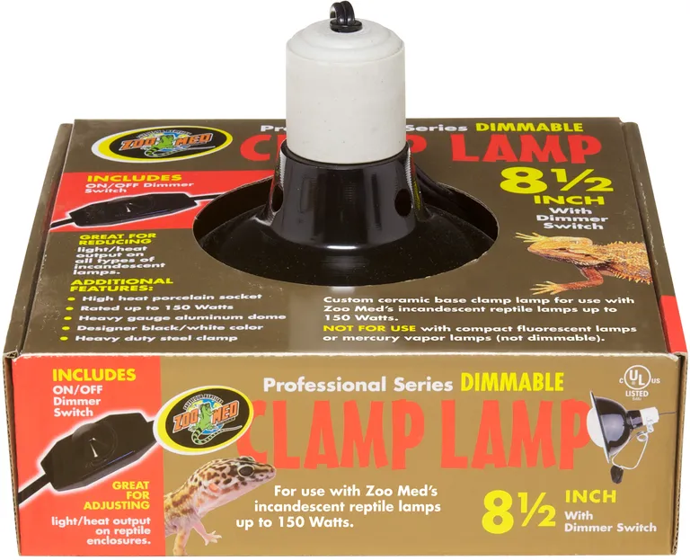 Zoo Med Professional Series Dimmable Clamp Lamp - Black Photo 2