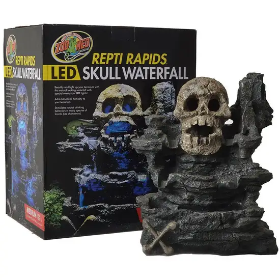 Zoo Med Repti Rapids LED Skull Waterfall Photo 1