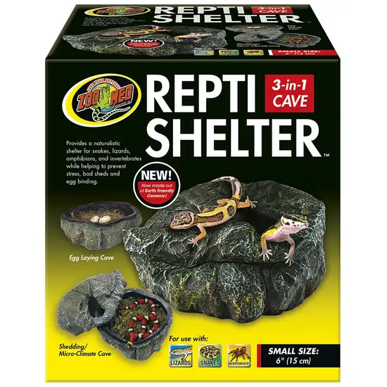 Zoo Med Repti Shelter 3 in 1 Cave Small Photo 1