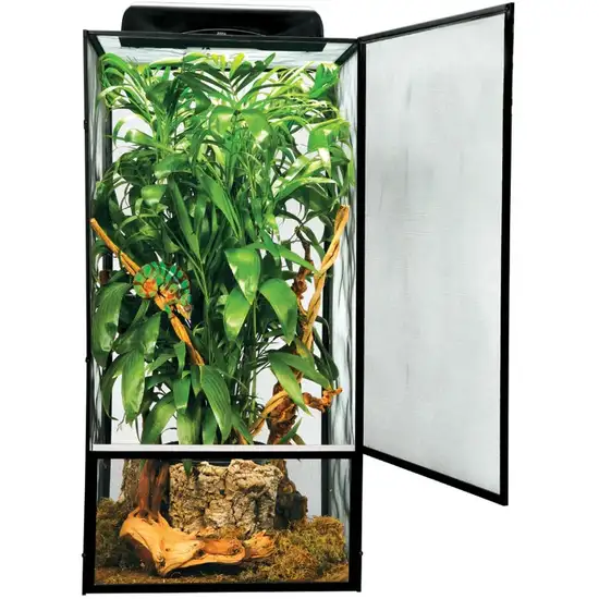 Zoo Med Reptibreeze Open Air Aluminum Screen Cage - Black Photo 2