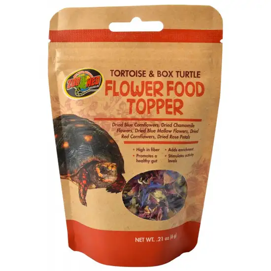 Zoo Med Tortoise & Box Turtle Flower Food Topper Photo 1