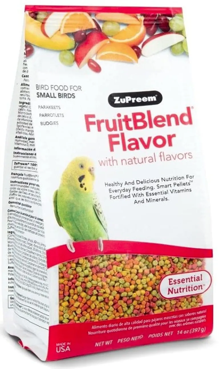 ZuPreem FruitBlend Premium Daily Bird Food - Small Birds Photo 2