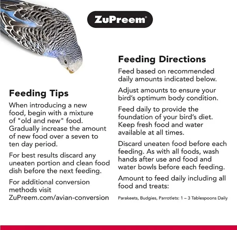 ZuPreem FruitBlend Premium Daily Bird Food - Small Birds Photo 5