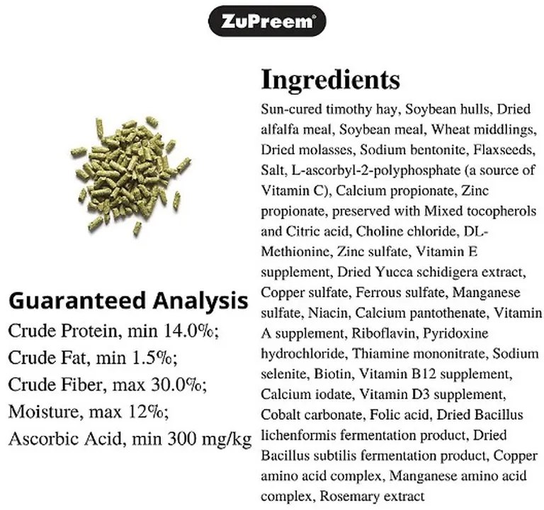 ZuPreem Natures Promise Timothy Naturals Rabbit Food Photo 1