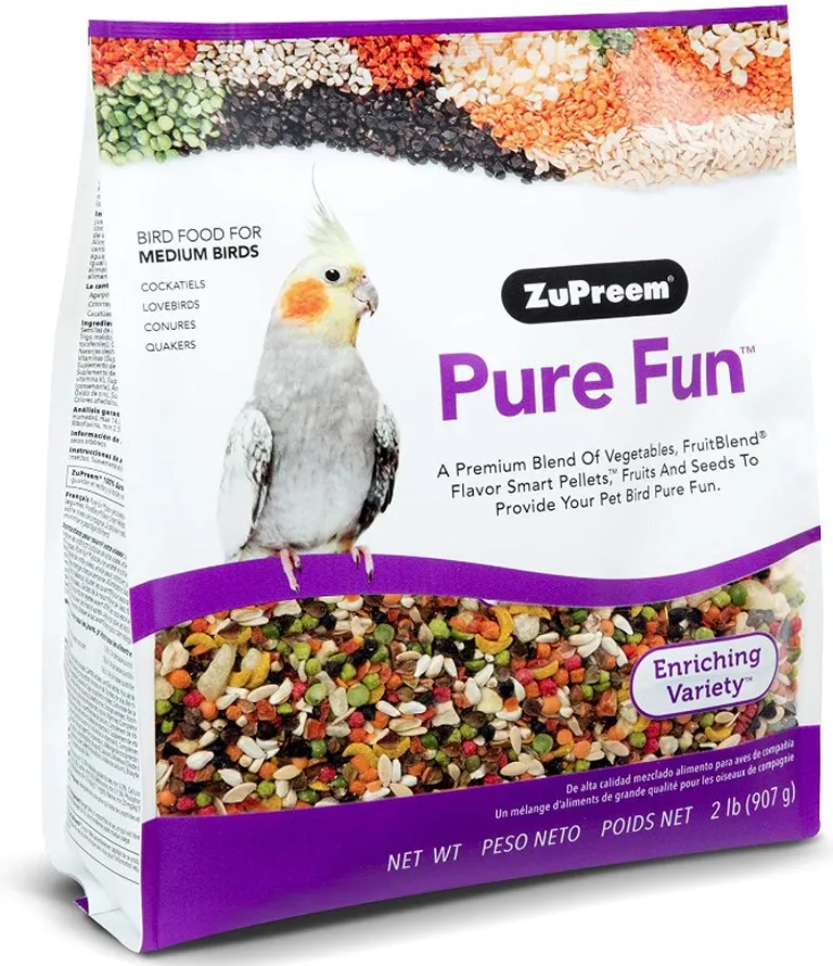 ZuPreem Pure Fun Enriching Variety Mix Bird Food for Medium Birds Photo 1