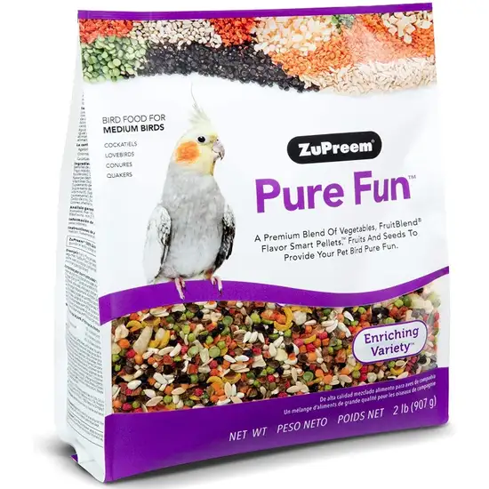 ZuPreem Pure Fun Enriching Variety Mix Bird Food for Medium Birds Photo 1